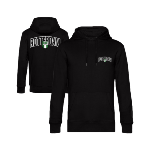 010 Casuals Hoodie - Rotterdam Stadswapen - Zwart