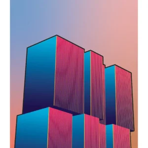 Artprint Studio Rashkov - De Rotterdam - Radiant gradient serie