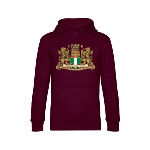 010 Casuals Hoodie - Stadswapen - Dark Cherry